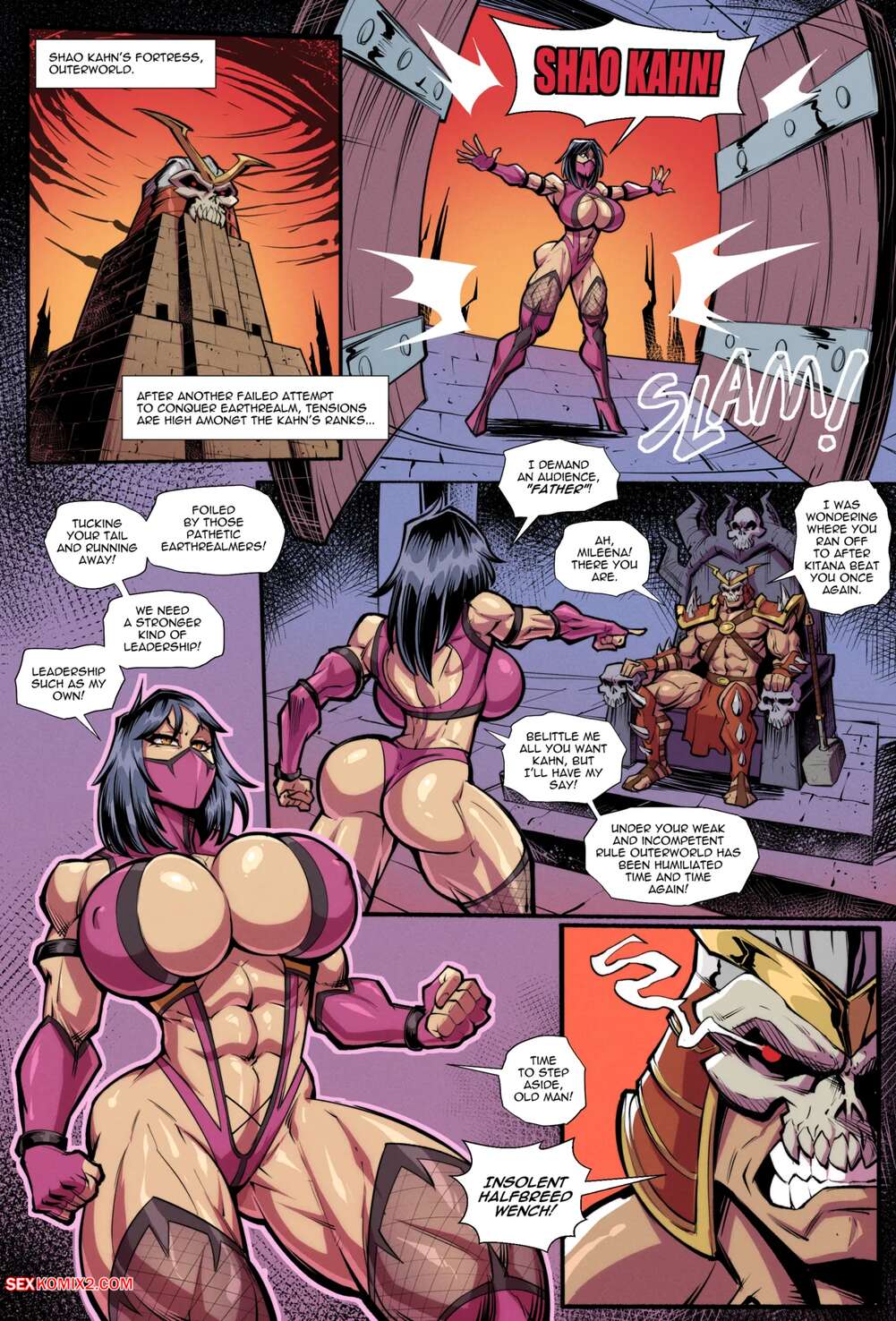 Porn comic Mileenas Challenge. Mortal Kombat. Fontez