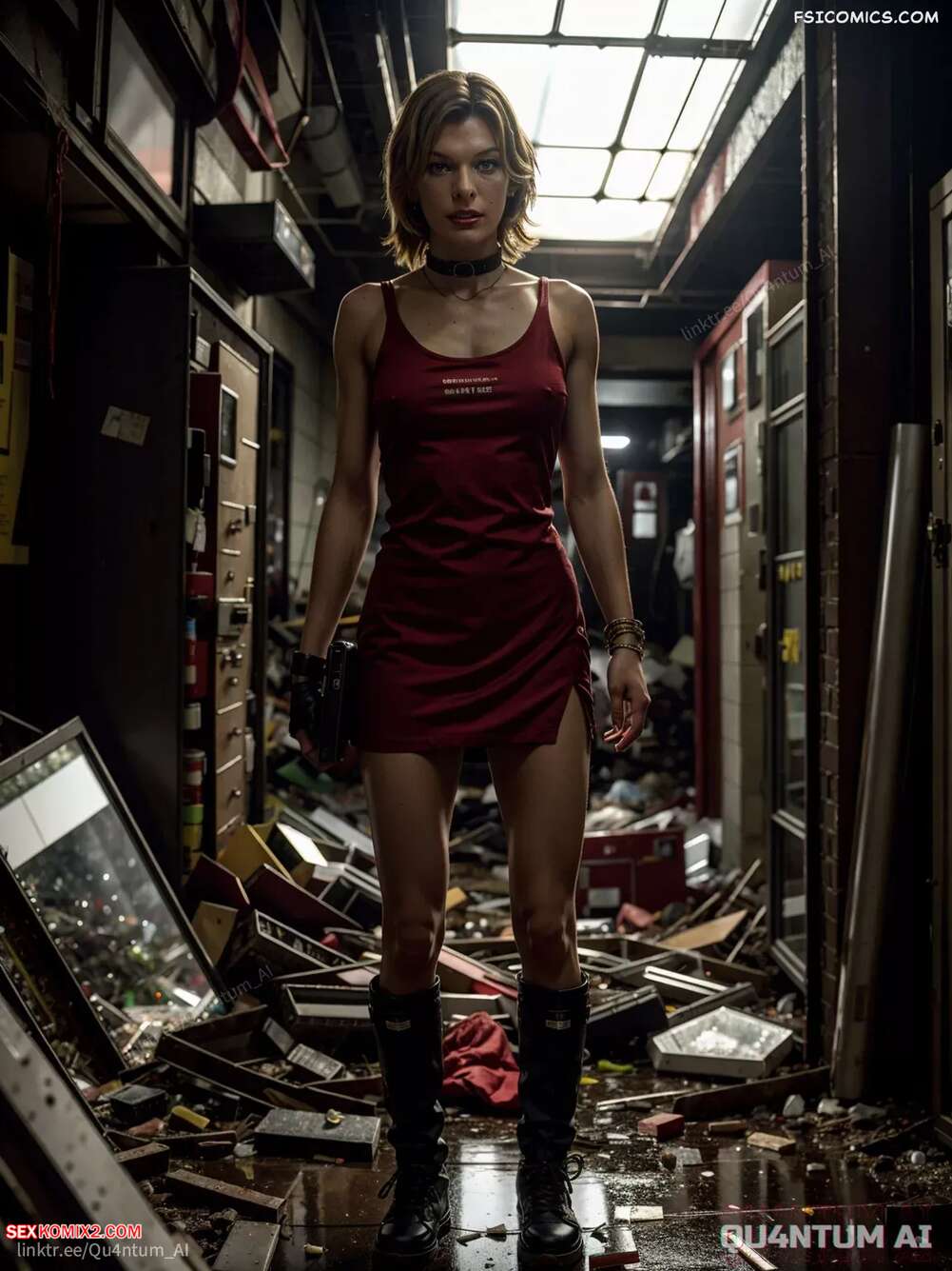 Porn comic Milla Jovovich. Resident Evil Alice. QuantumAI