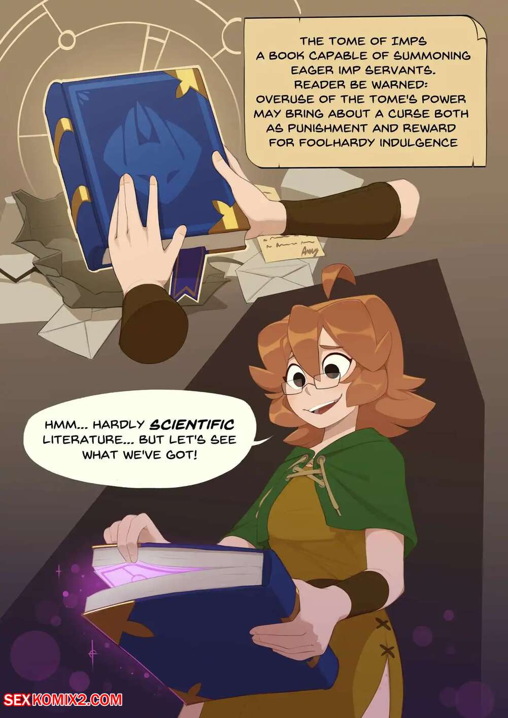 Porn comic Monster Researcher Eclair and the Book of Imps. HuffsLove and Spicymancer