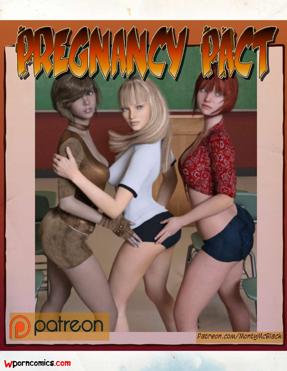 Porn comic Monty McBlack. Pregnancy Pact