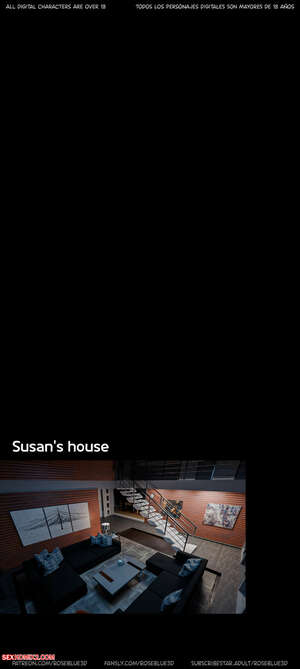 Porn comic My Neighbors Widow. Chapter 49. Rose Blue 3D