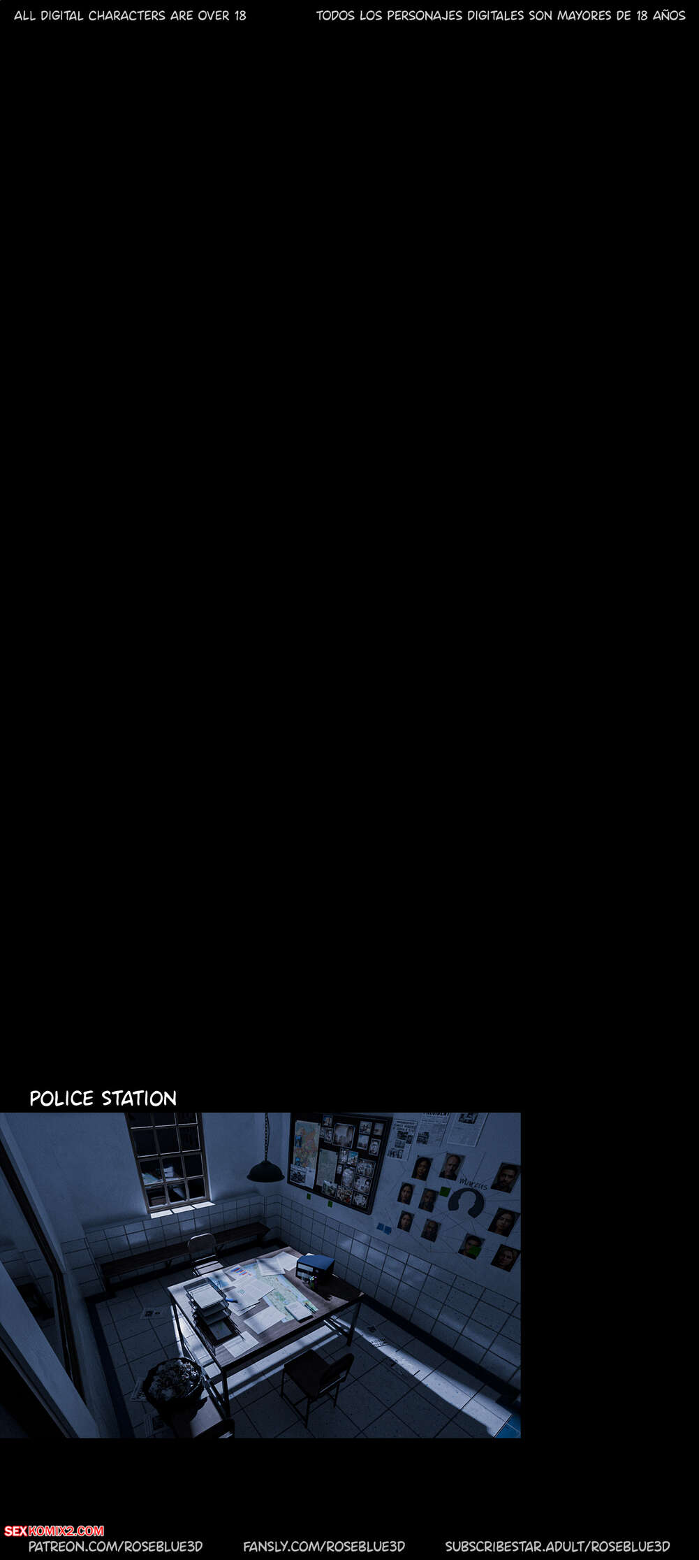 Porn comic My Neighbors Widow. Chapter 52. Rose Blue 3D