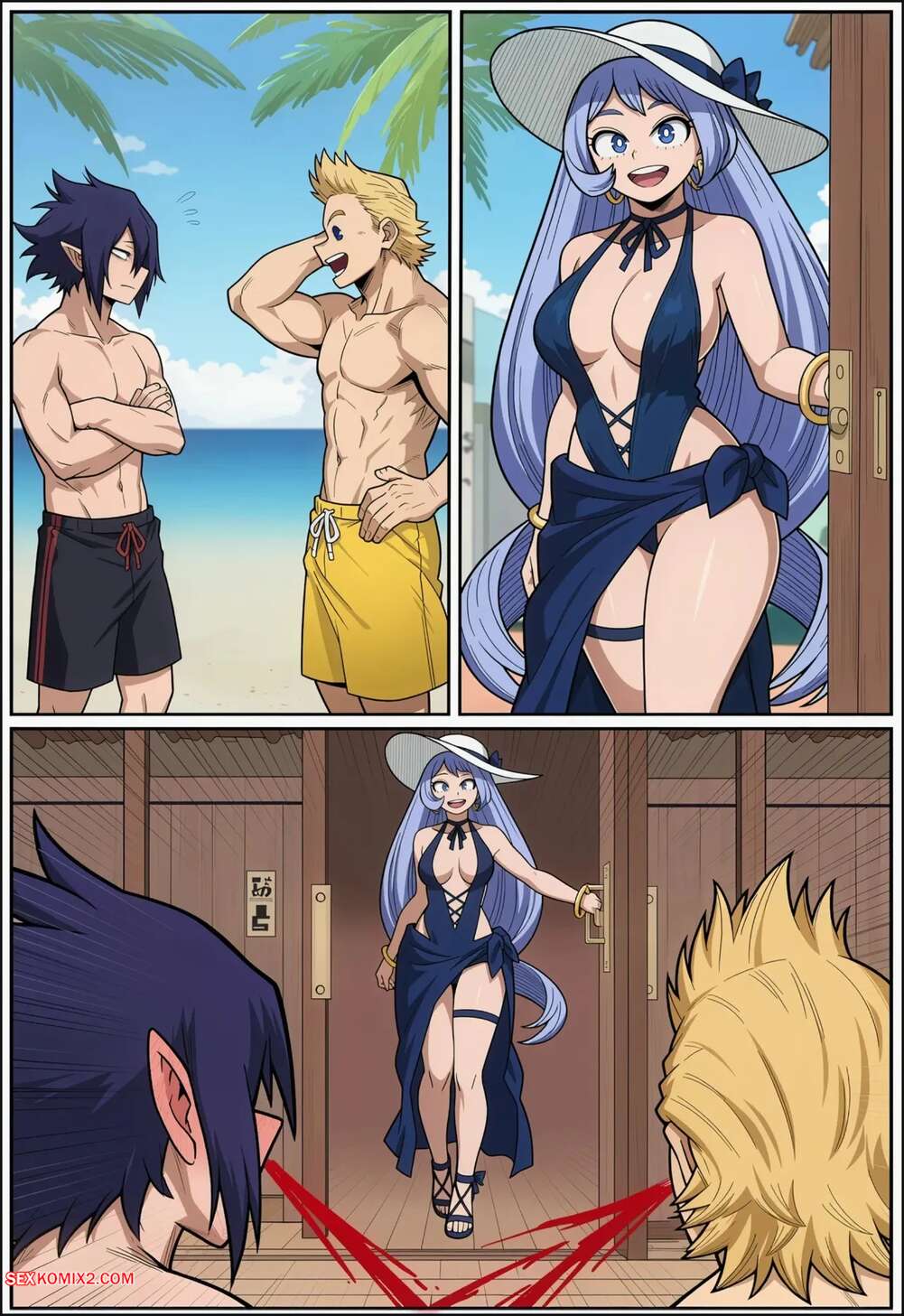 Porn comic Nejire Hado. The Big Threes holiday. PhibsAi