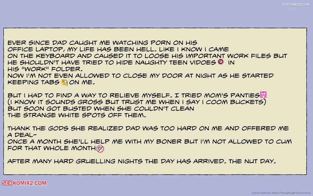 Porn comic Nut Day. NaughtyBrainComics
