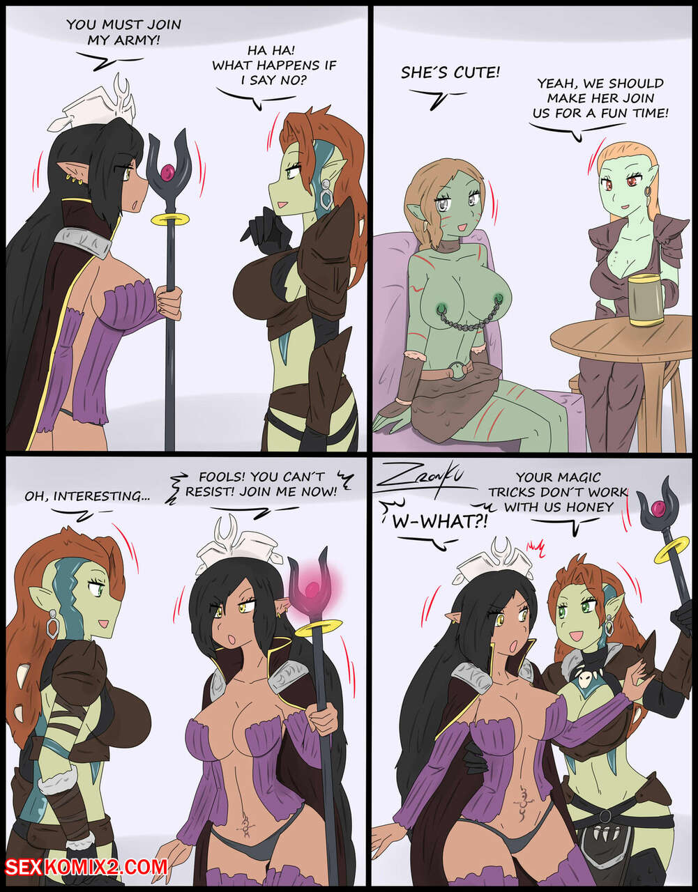 Porn comic Olga. Party 1 2. Zronku