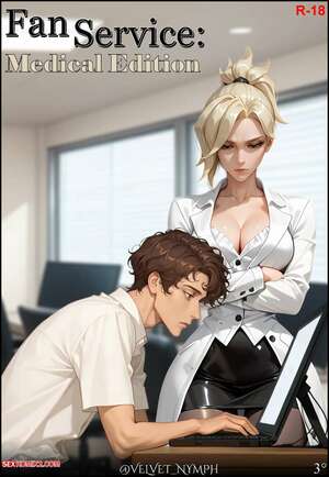 Porn comic Overwatch. Fan Service. Medical Edition. Velvet Nymph