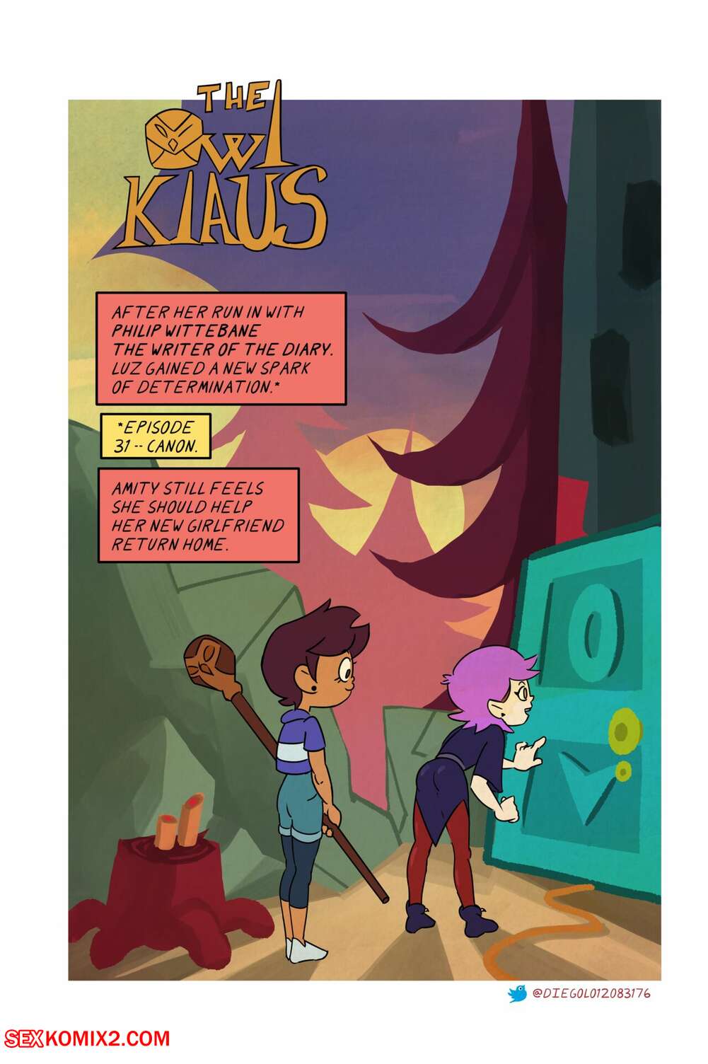 Porn comic Owl Klaus. The Owl House.