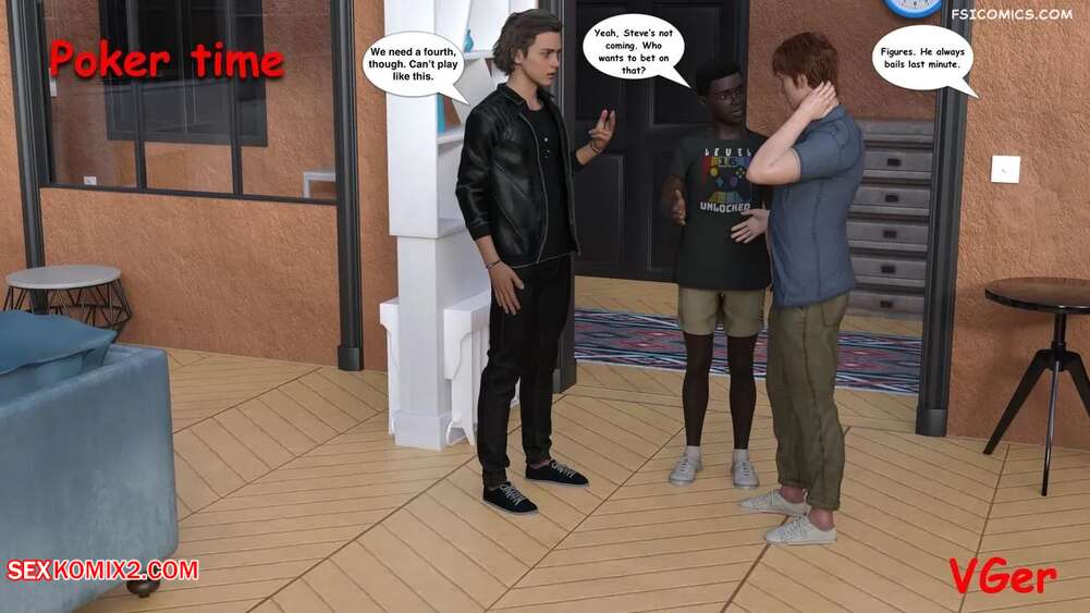 Porn comic Poker Time. VGer