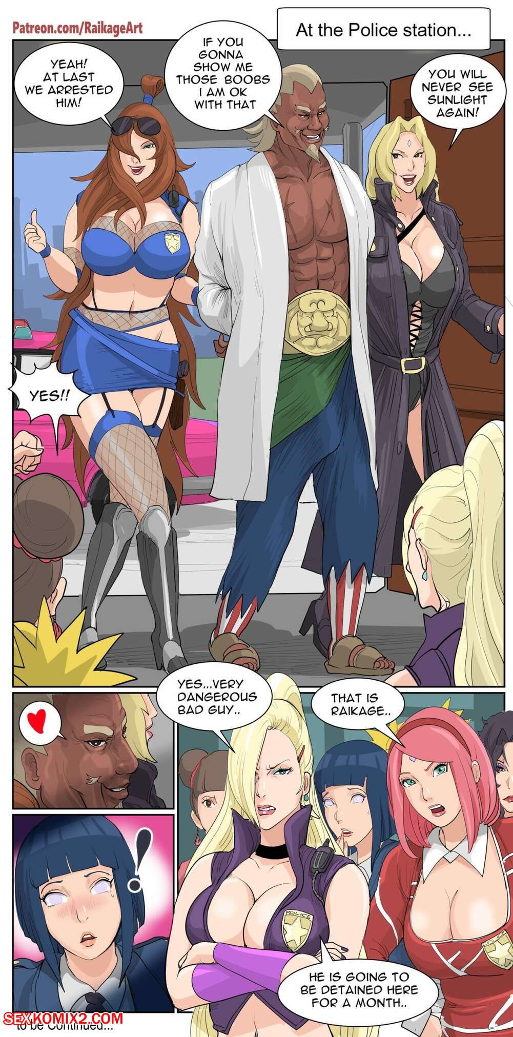 Porn comic Police Station. Raikageart.