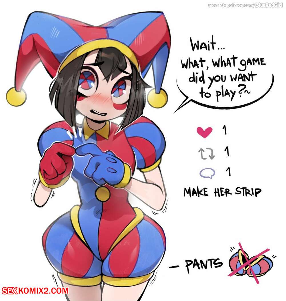 Porn comic Pomni. BlueRedGirl