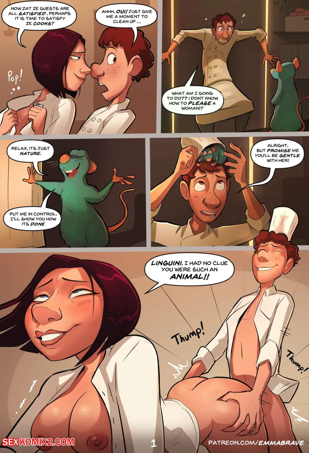 Porn comic Ratatouille. EmmaBrave