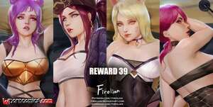 Porn comic Reward 39. K DA. League Of Legends. Firolian.