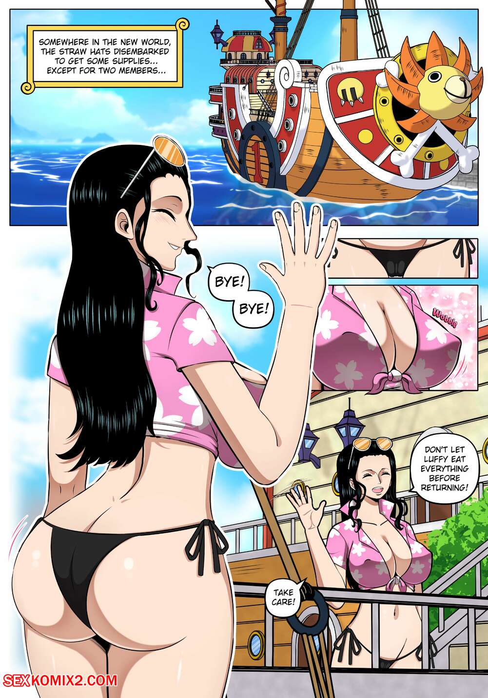 Porn comic Robin x Zoro. One Piece. KingComiX.
