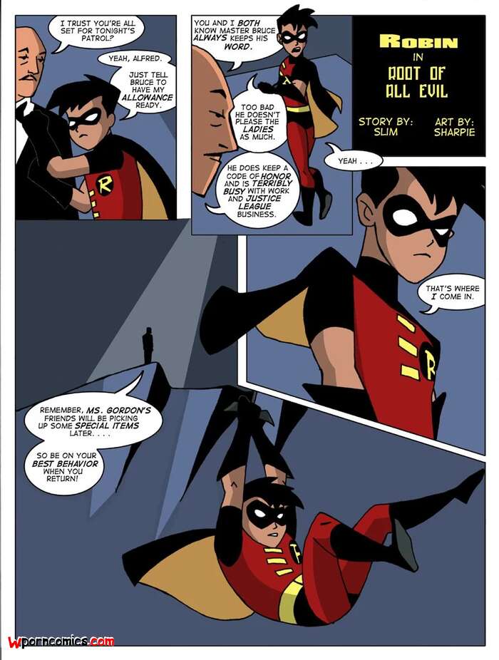 Porn comic Root Of All Evil. Chapter 1. Batman. Sharpie.