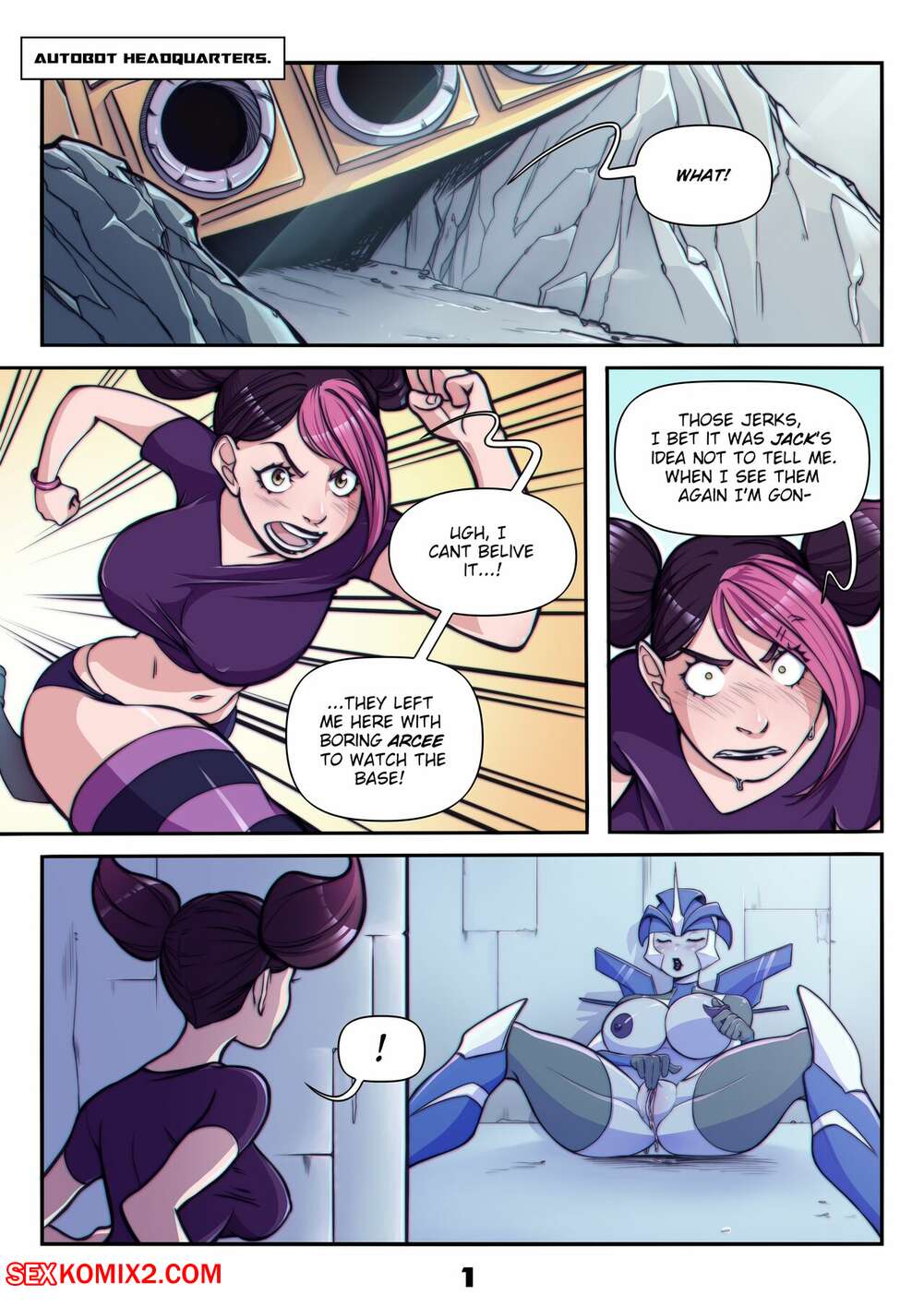 Porn comic Running Late. Transformers