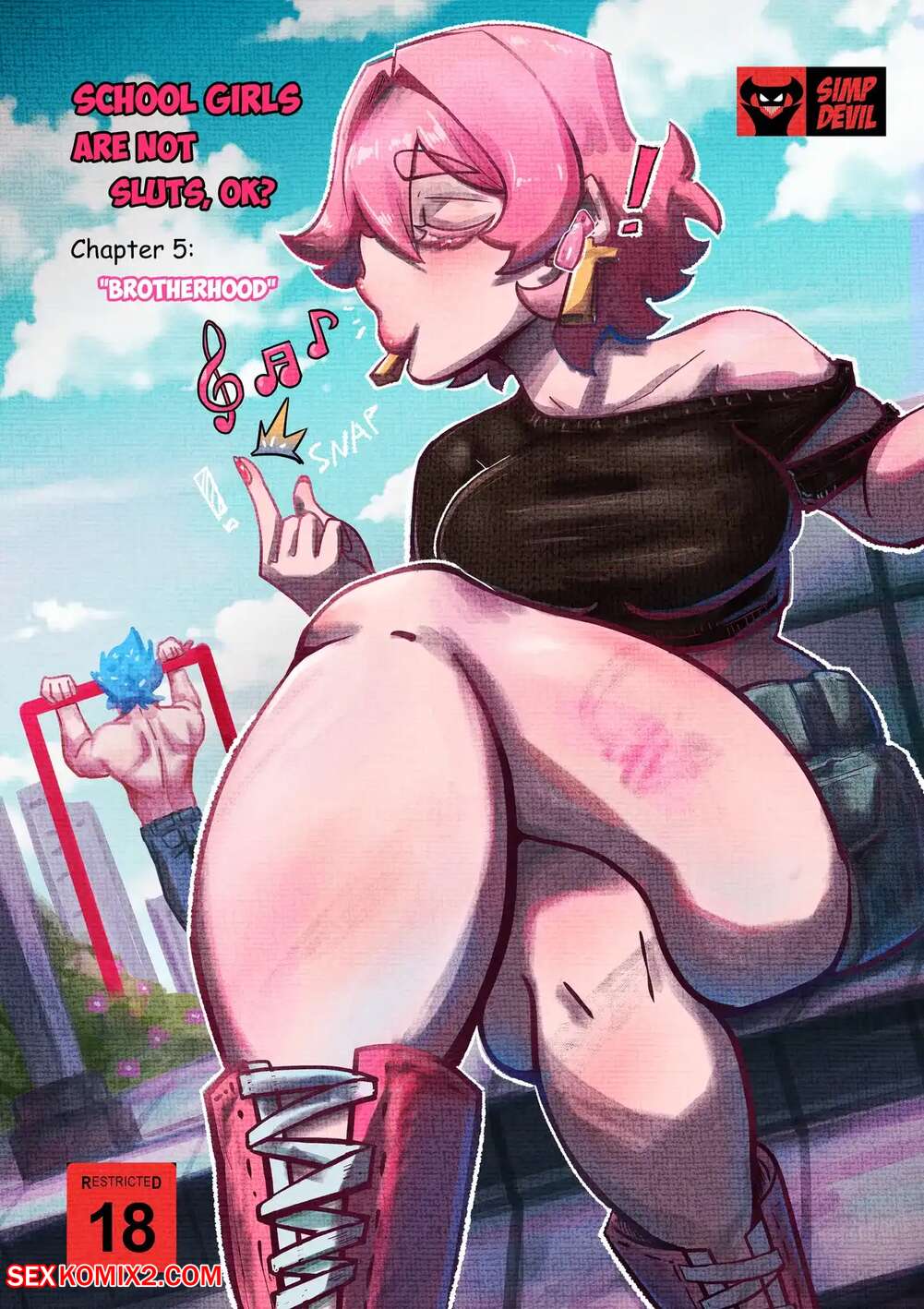 Porn comic School girls are not sluts, OK. Chapter 5. Simp Devil