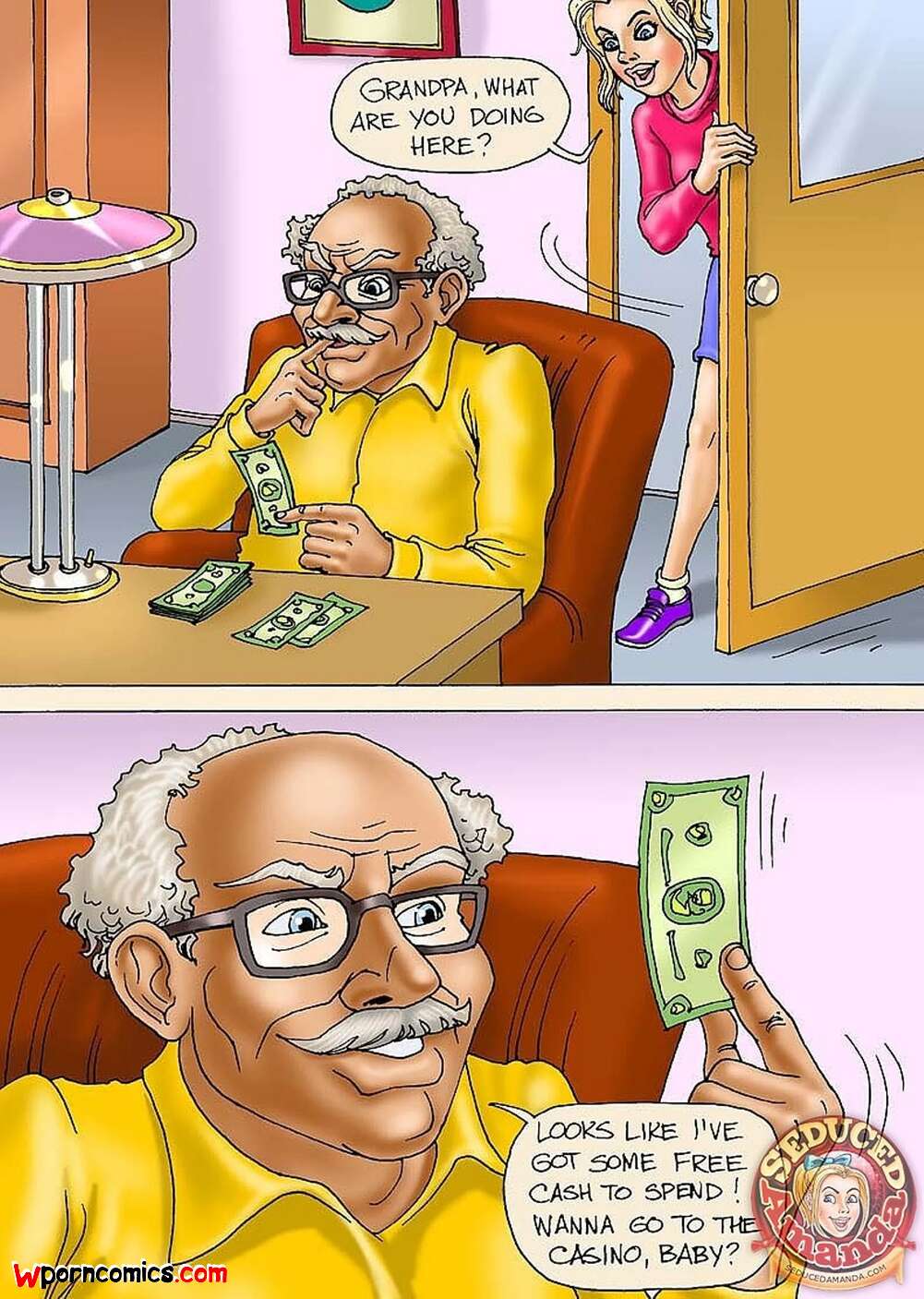 Porn comic Seduced Amanda. Seduced Amanda. Visiting Casino