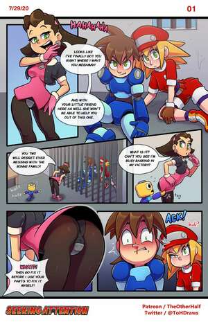 Porn comic Seeking Attention. Mega Man Legends. TheOtherHalf.