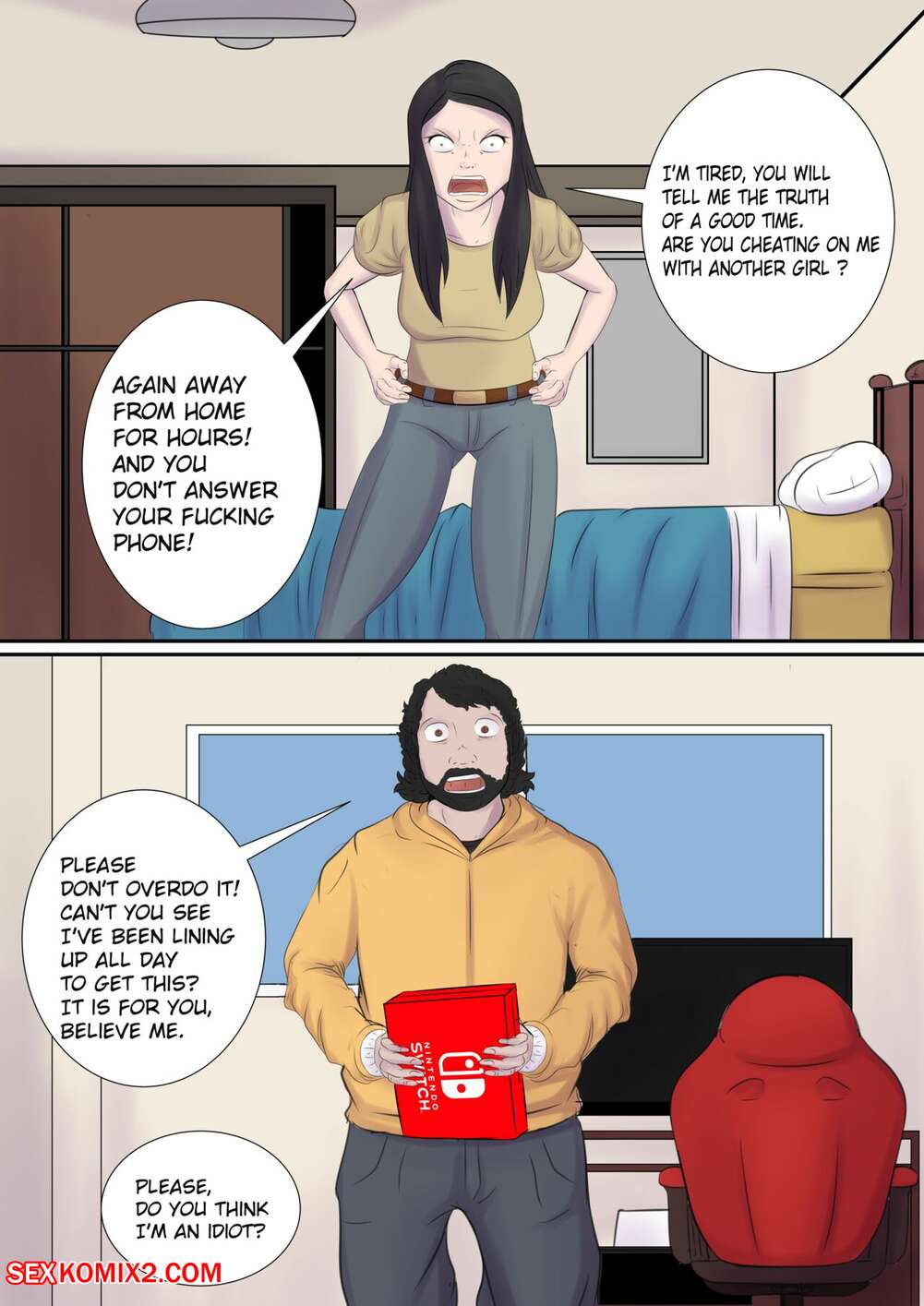 Porn comic She knows how to punish. Maripan.