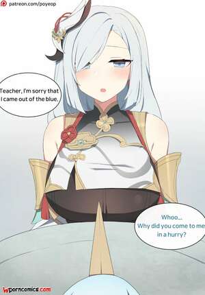 Porn comic Shenhe. poyeop. Genshin Impact