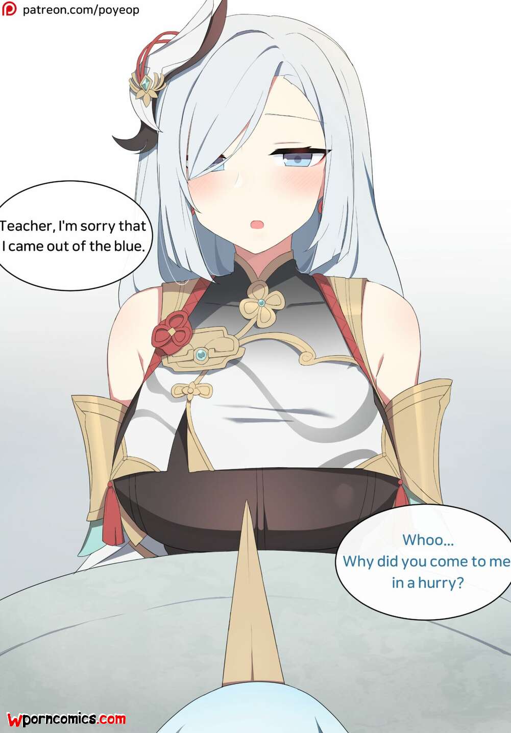 Porn comic Shenhe. poyeop. Genshin Impact