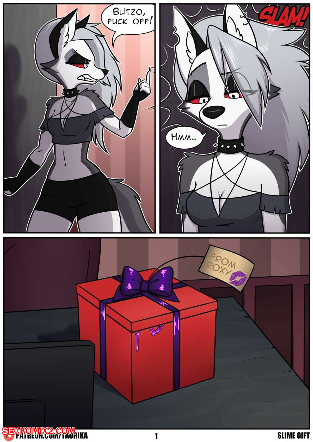 Porn comic Slime Gift. Taurika