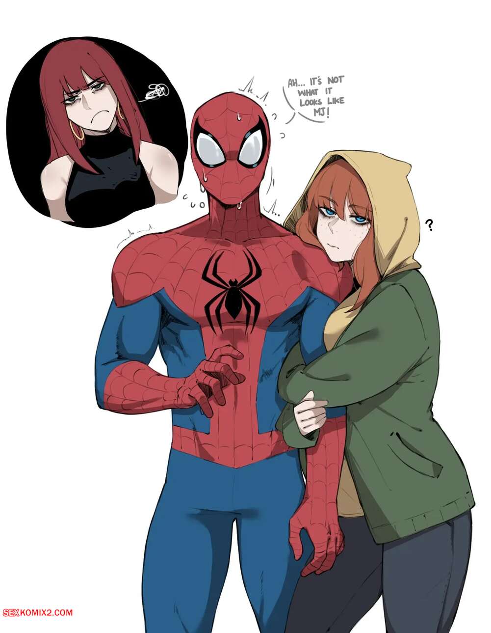 Porn comic Spidey in Trouble. Spider Man. masoq095