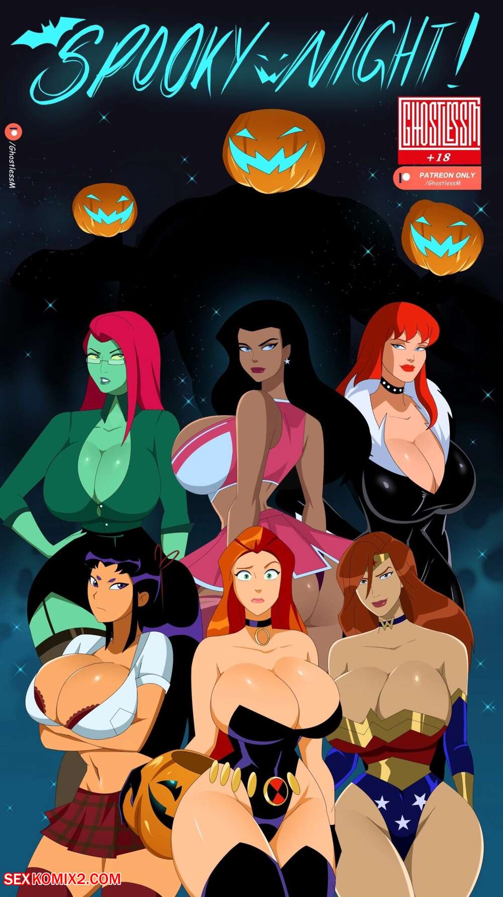 Porn comic Spooky Night. Ghostlessm