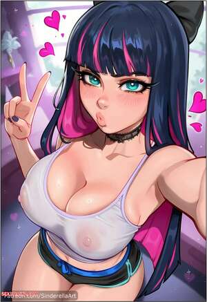 Porn comic Stocking. Panty and Stocking with Garterbelt. SinderellaAI