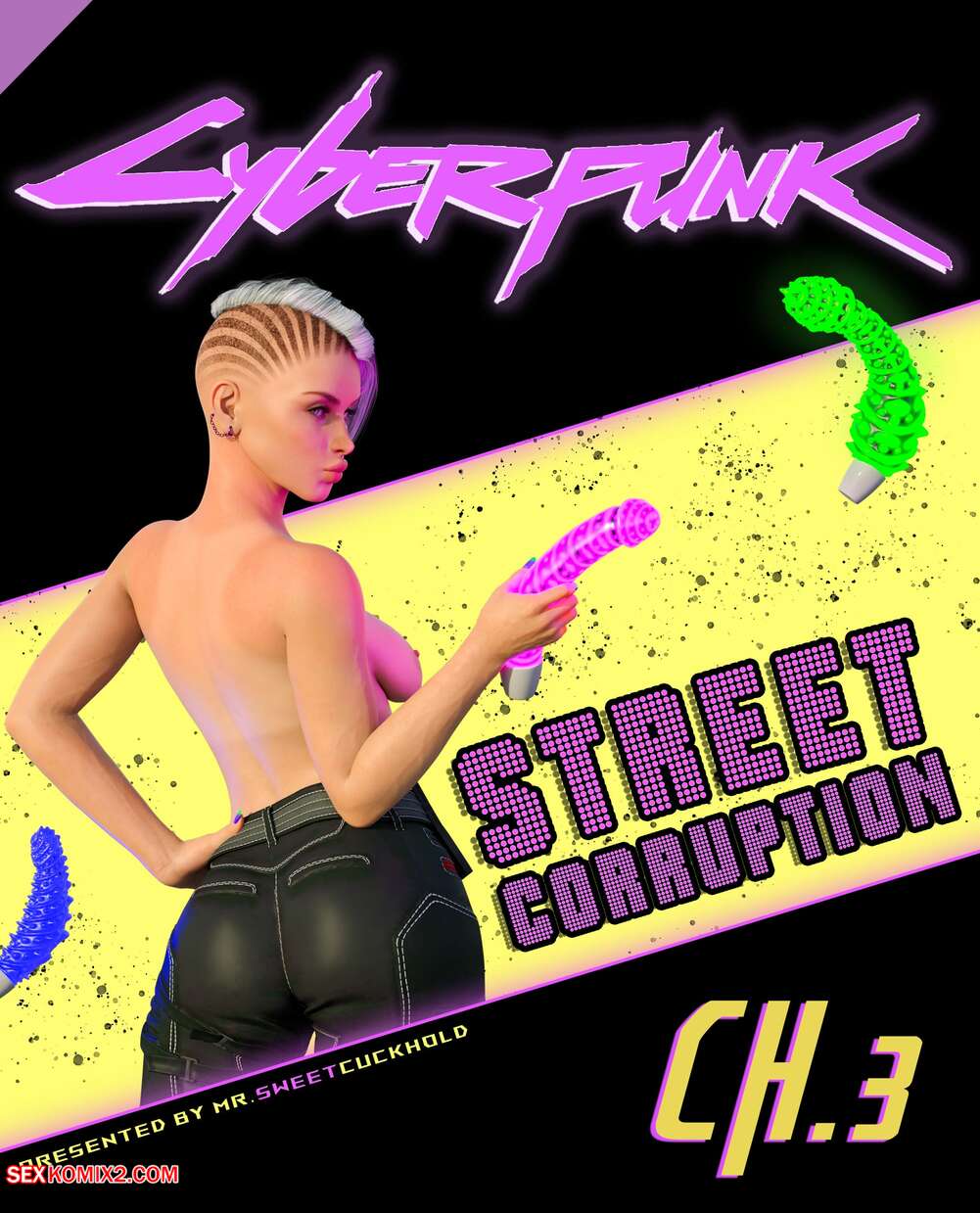 Porn comic Street Corruption. Chapter 3. Cyberpunk 2077. Mr.SweetCuckhold