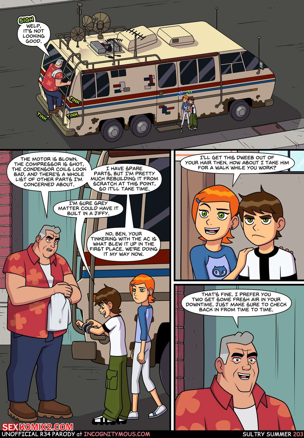 Porn comic Sultry Summer. Chapter 4. Ben 10. Incognitymous.