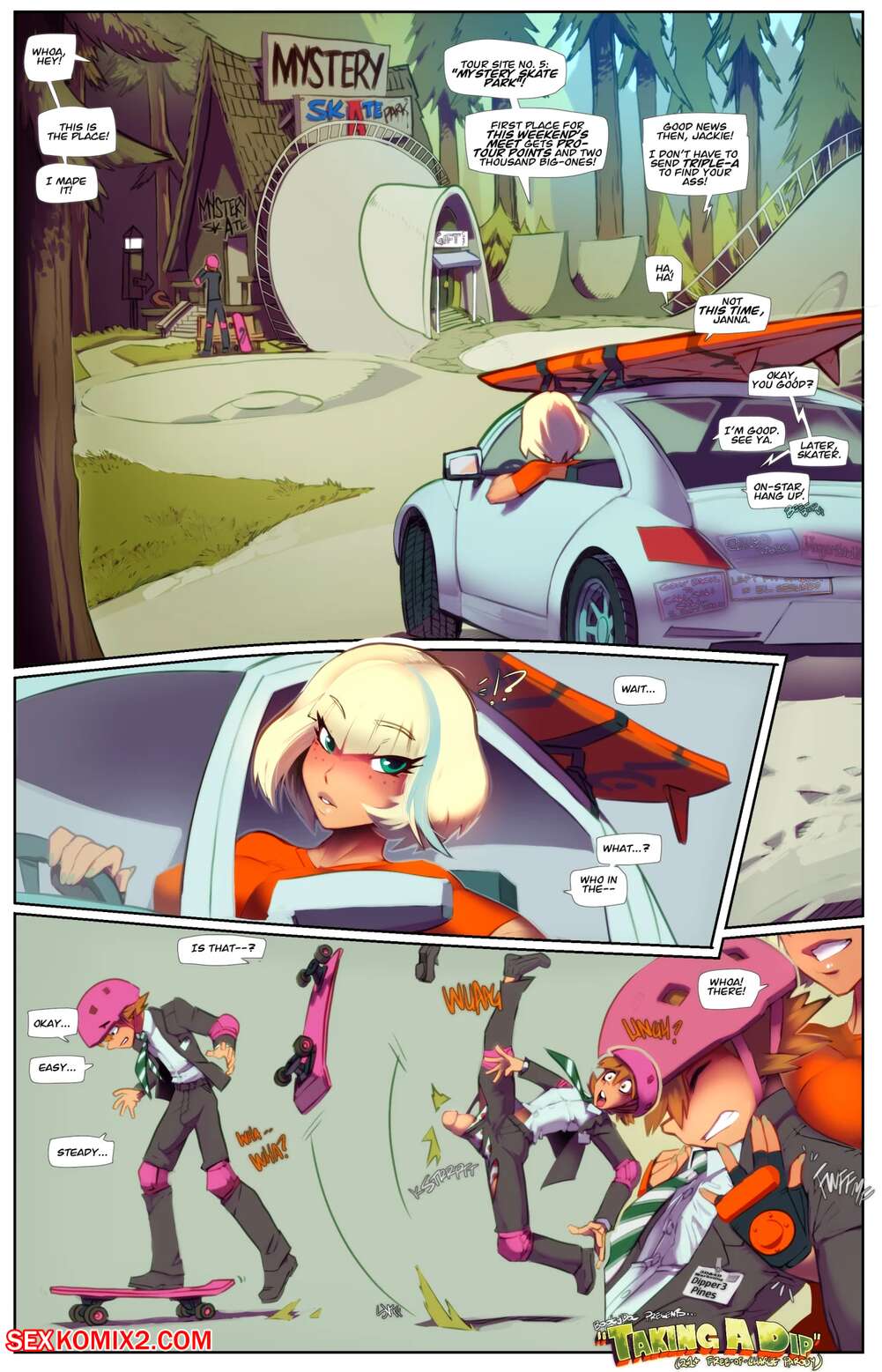 Porn comic Taking A Dip. Chapter 1. Gravity Falls. Fred Perry.