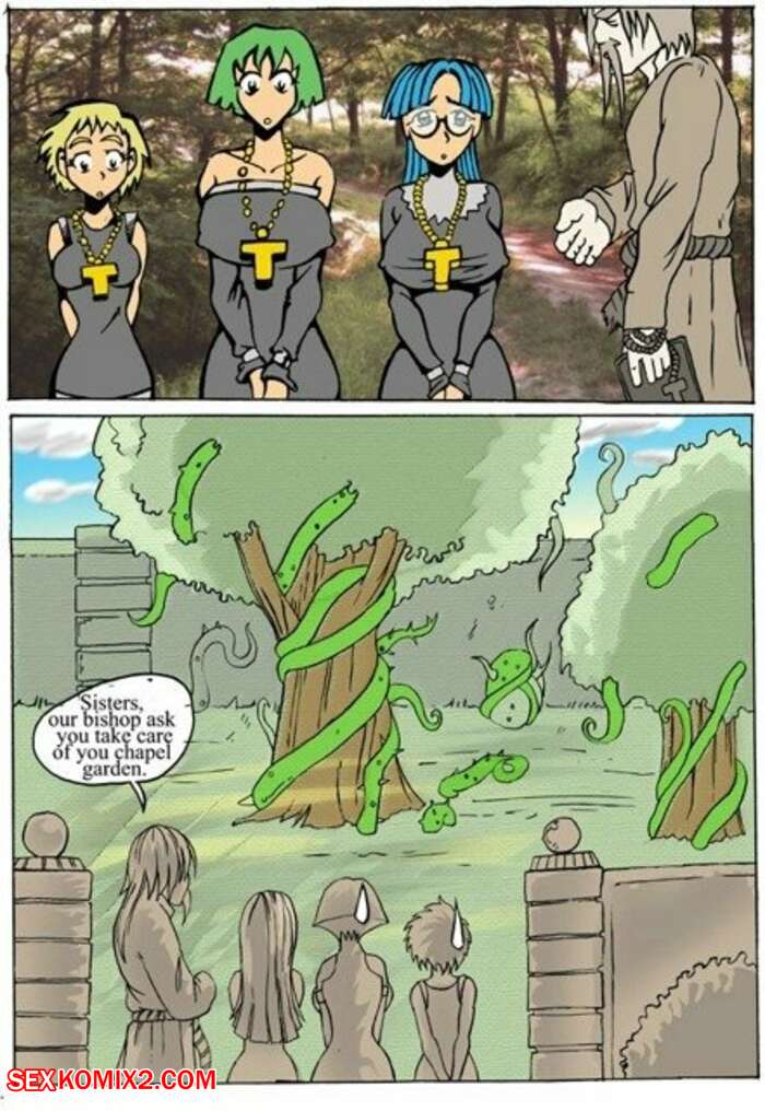 Porn comic Tentacles Screwing Nuns. Chapter 1. Akabur.