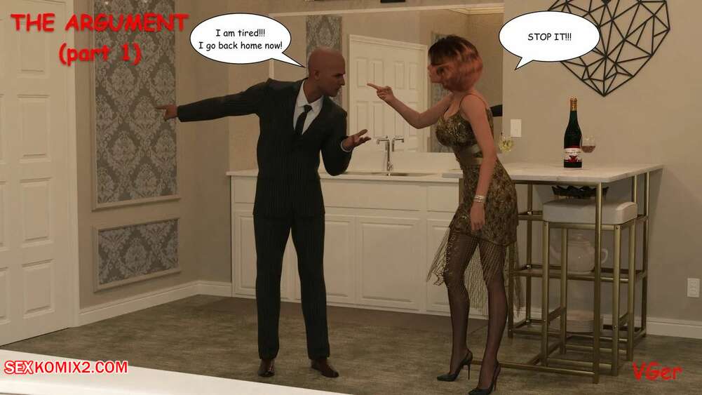 Porn comic The Argument. VGer