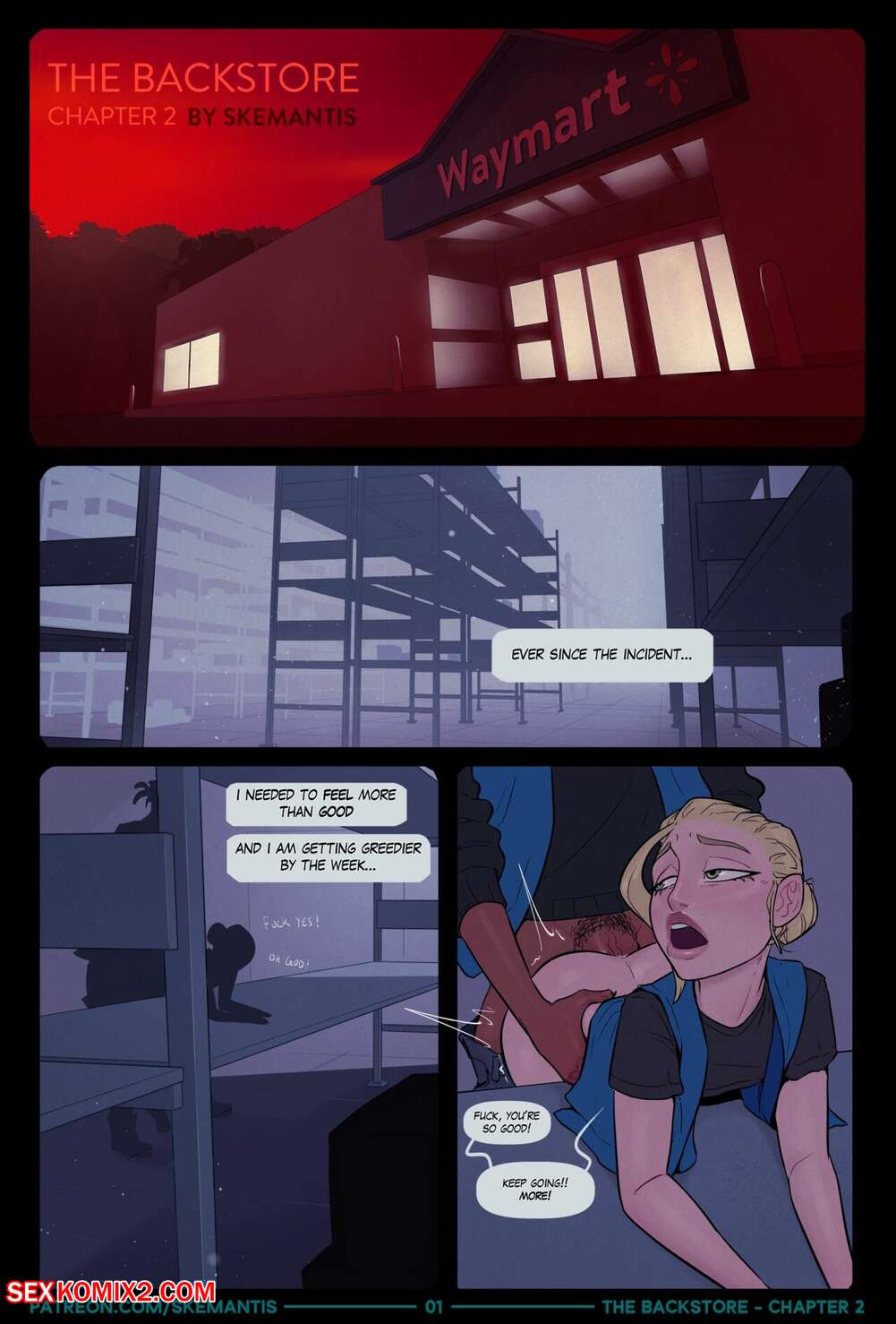 Porn comic The Backstore. Chapter 2. Skemantis