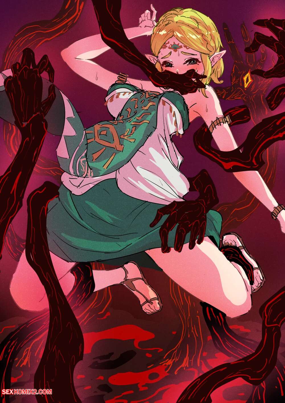 Porn comic The Legend of Zelda. The Kidnapping of Zelda inTears of the Kingdom. pzx.