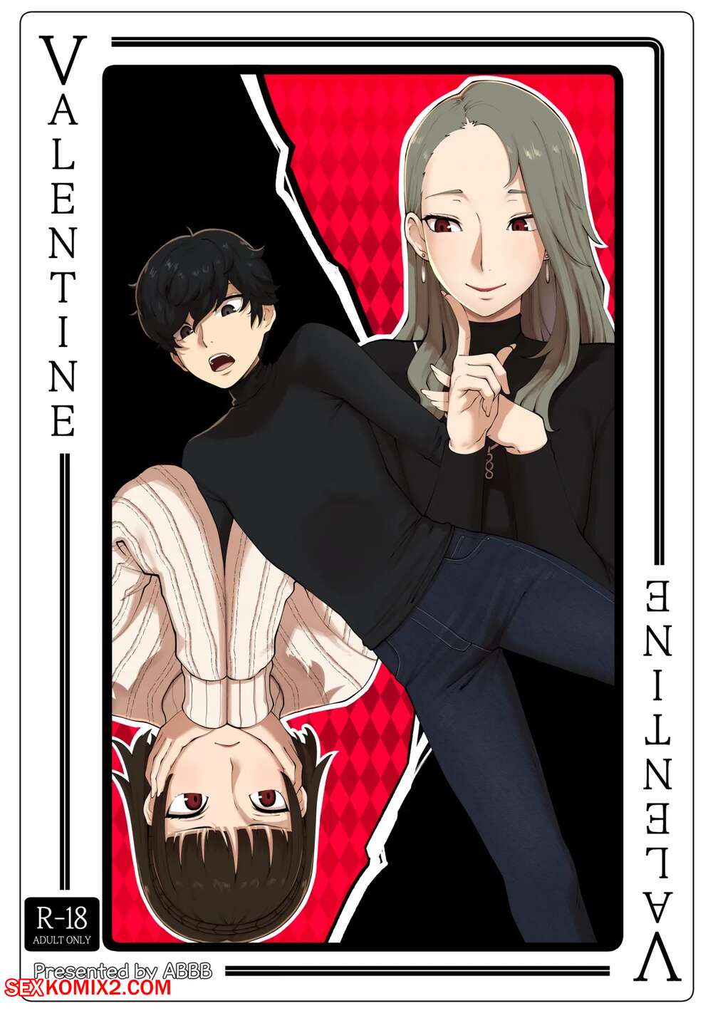 Porn comic Valentine. Persona 5. ABBB