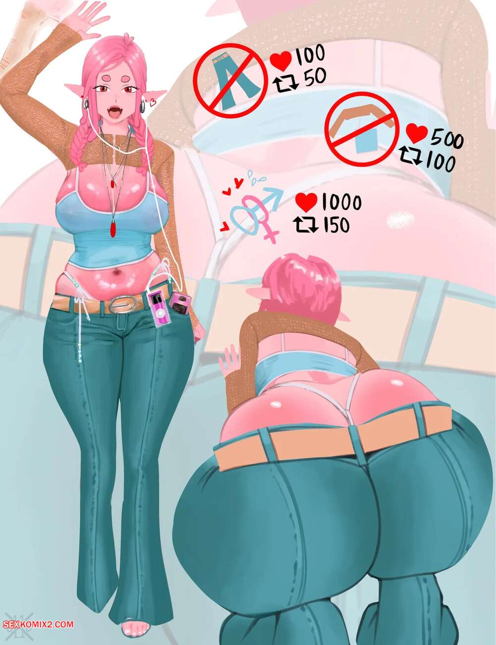 Porn comic Valentines slime girl breeding. x e11e