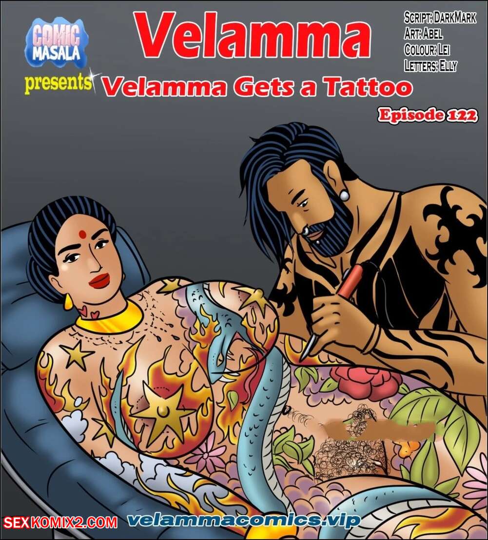 Porn comic Velamma. Chapter 122. Velamma Gets A Tattoo. Velamma.