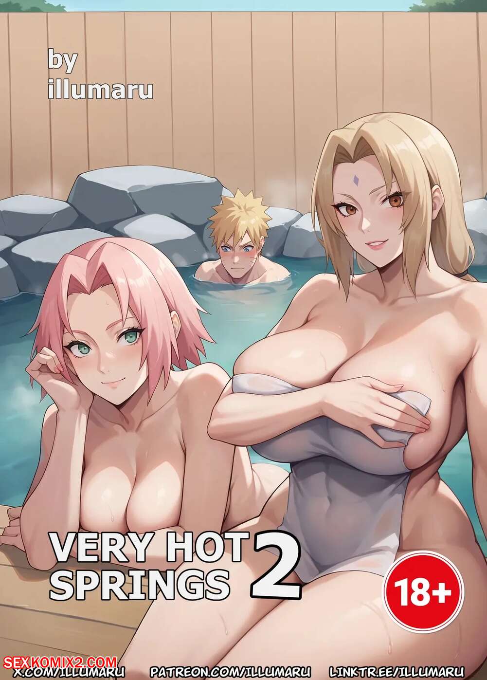 Porn comic Very Hot Springs 3, 4. Illumaru
