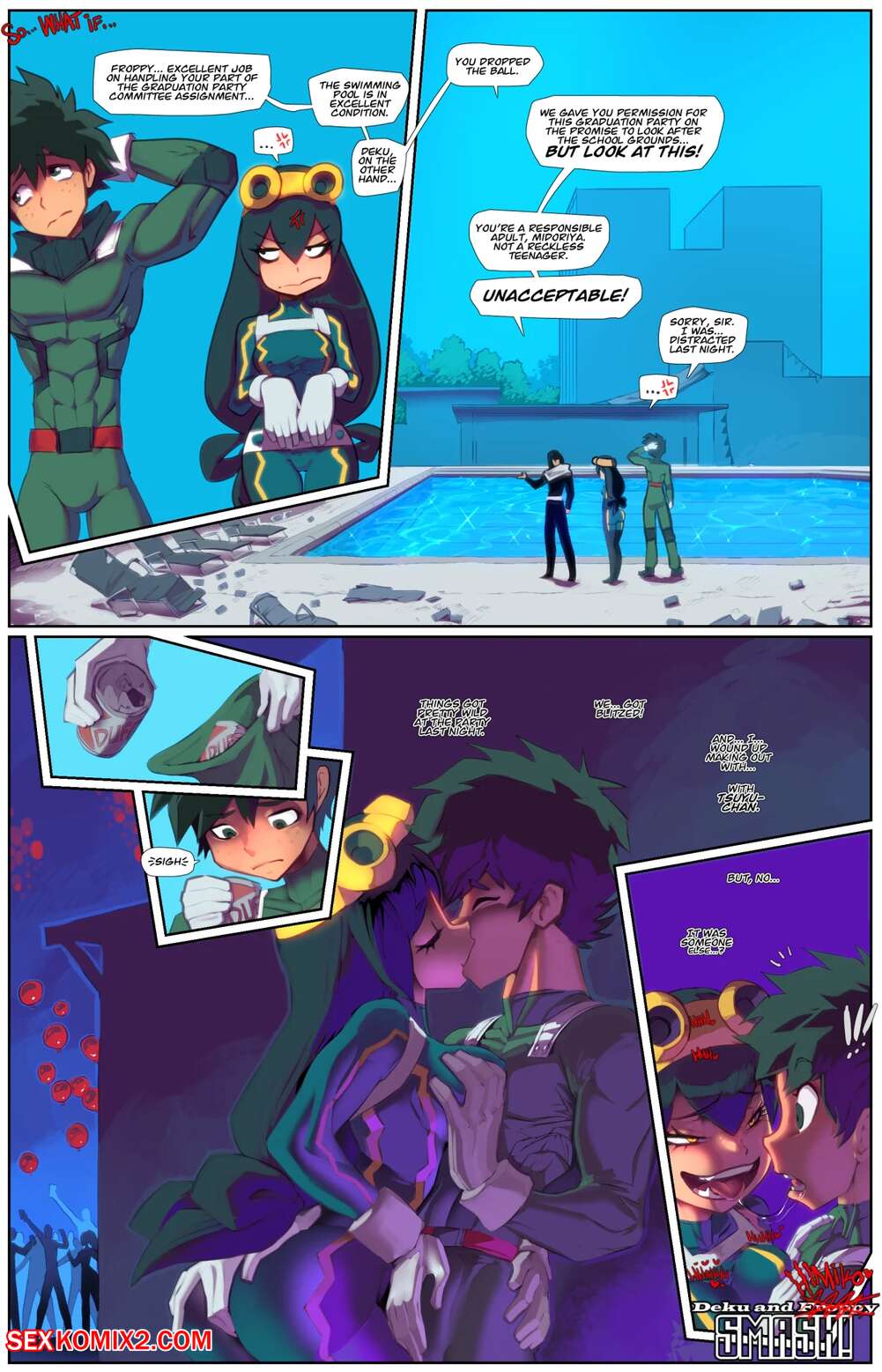 Porn comic What if. Deku and Himiko Smashed. Fred Perry
