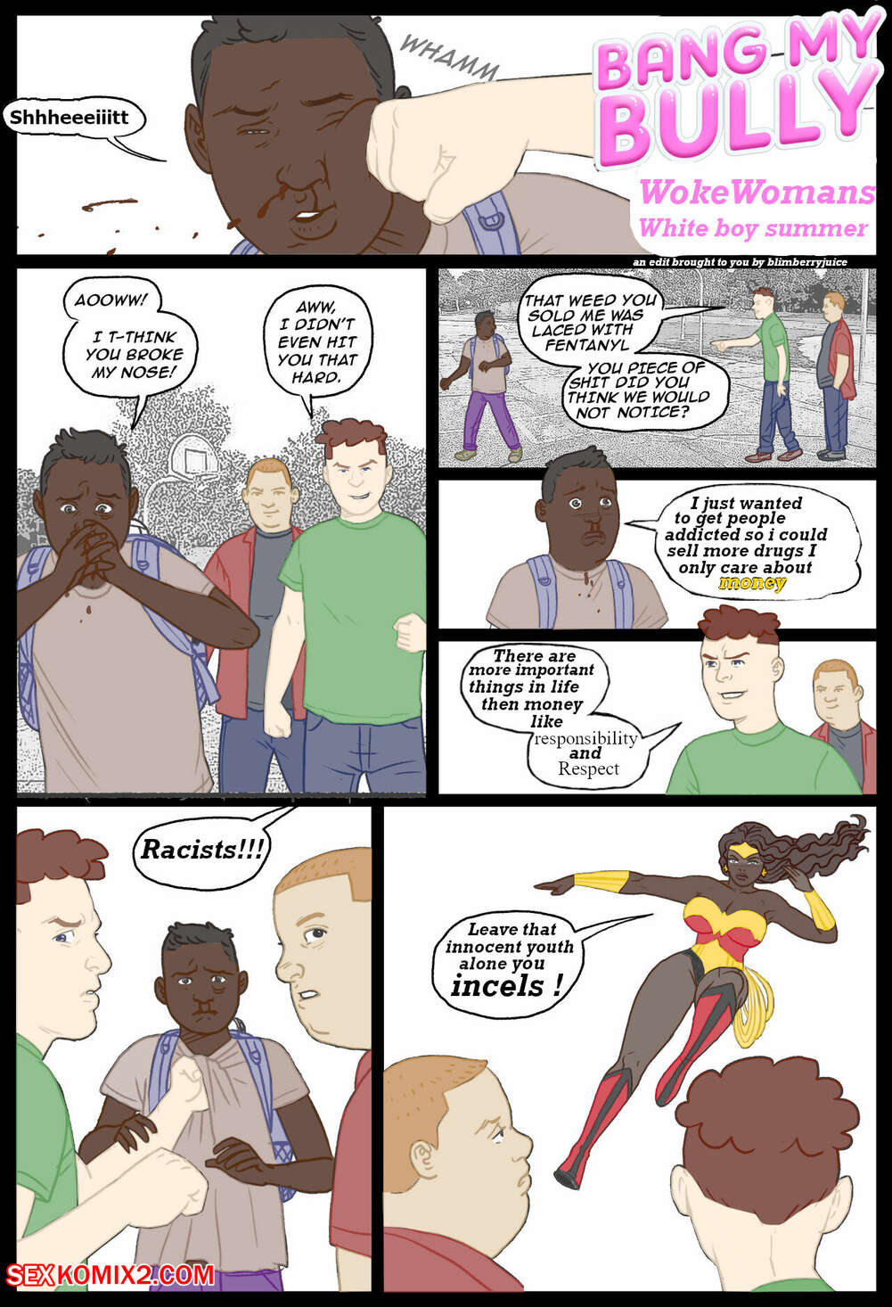 Porn comic Wokewomans white boy summer. Pegasus.