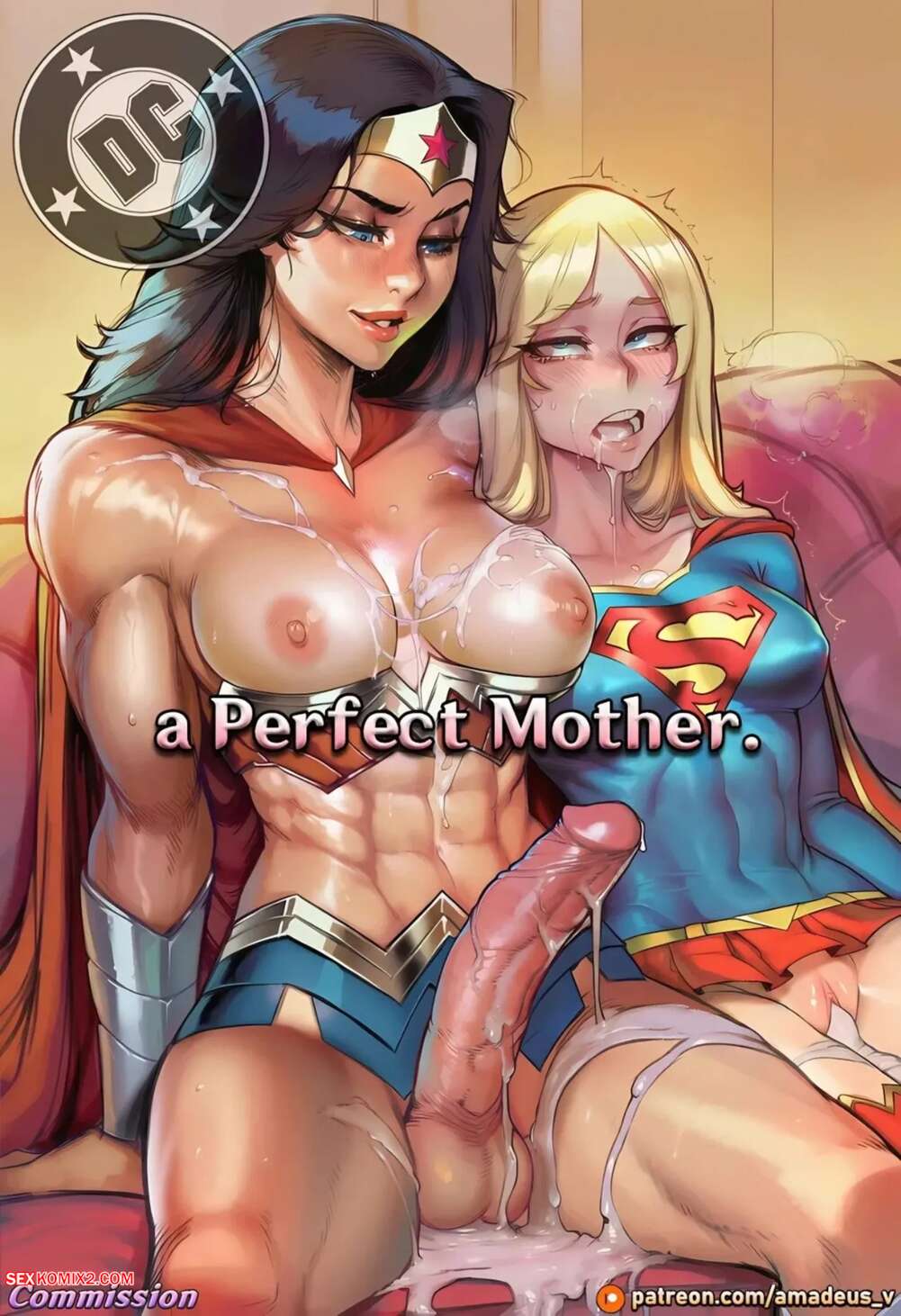 Porn comic Wonder Woman x Supergirl. A Perfect Mother. Amadeus V.